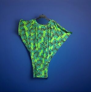 Versace Collection Women’s Dress Size 44 - B0821105 Green Multi Authentic EUC